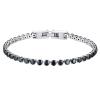 PROSTEEL Black Tennis Bracelets for Women 3mm Thin Stone 6.5 Inch Cubic Zirconia Crystal Bracelet view 1