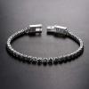 PROSTEEL Black Tennis Bracelets for Women 3mm Thin Stone 6.5 Inch Cubic Zirconia Crystal Bracelet view 3