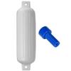 Polyform G-4 Twin Eye Fender 6.5" x 22" - White w/Air Adapter view 1