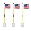 KINGTOP Golf Flagstick Mini, Practice Putting Green Flags for Yard, All 3 Feet, Golf Pin Flag Hole Cup Combo Kit, Fiberglass Portable 2-Section Design view 1