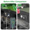 10L0L Golf Cart Key Switch Console Plate for EZGO TXT & Medalist, Includes Forward Reverse Switch, USB Charger Socket, Digital Volt Meter view 3