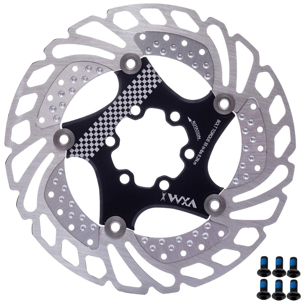 YBEKI Premium Floating Disc Brake Rotor (140/160/180/203mm) - 7075-T6 Aircraft Aluminum Core & Stainless Steel - 72 6-Bolt Design for MTB/Road/BMX - 0.08mm Precision & Enhanced Heat Dissipation