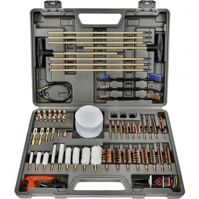 GLORYFIRE Gun Cleaning Kit Elite Designed, Shotgun Pistol Cleaning Kit with All Brass Brushes, Mops, and Rods