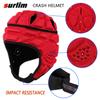 Surlim Rugby Helmet Headguard Headgear for Soccer Scrum Cap Soft Protective Helmet for Kids Youth (red, Large) view 4
