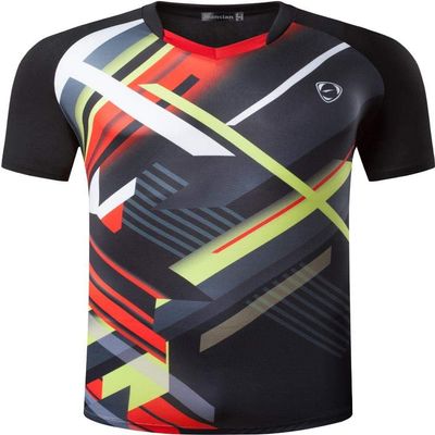 jeansian Boy's Quick Dry Short Sleeves Athletic Tennis T-Shirts Tees LBS726 Black XL
