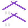 2 Pair Purple Replacement Earsocks & Nosepieces Kits for Oakley Square Wire 2 (2014) OO4075 view 1