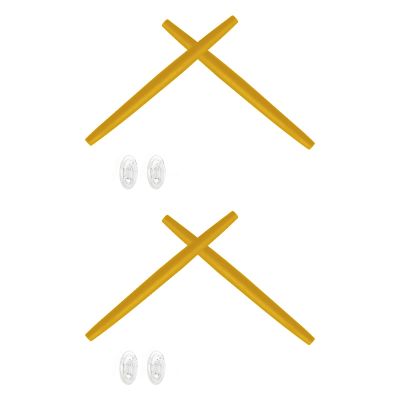 2 Pair Yellow Replacement Earsocks & Nosepieces Kits for Oakley Transistor OX3085