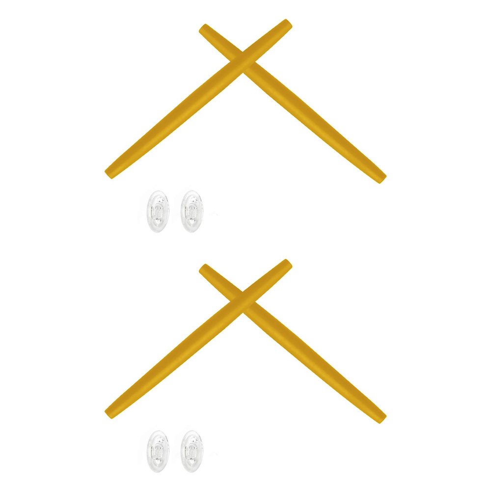 2 Pair Yellow Replacement Earsocks & Nosepieces Kits for Oakley Transistor OX3085