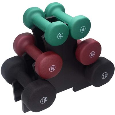 Dumbbell Racks Strength Training Dumbbell Racks, Lightweight Dumbbell Tree, Multilevel Weight Storage Organizer, Lady Fitness Dumbbells, Load Bearing 20KG (Color : Dumbbell Set, Size : 18KG)