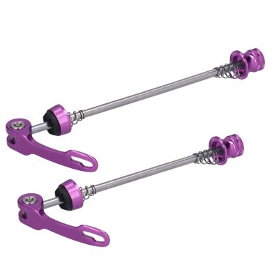 Alomejor Quick Release Skewers,Quick Installation Secure fit Road Mountain Bike Skewers 2pcs Front Rear Set for Road Cyclists Mountain Bikers Bike Maintenance Travel