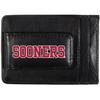 Siskiyou Sports NCAA Oklahoma Sooners Unisex Leather Cash & Cardholder & Money Clip, Black, One Size view 2