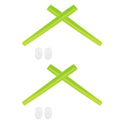 2 Pair Green Replacement Earsocks & Nosepieces Kits for Oakley Deviation OO4061