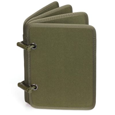 LIVANS Patch Booklet Organizer, Flip-Page Patch Book, Mini Display Patches Panel Board with Removable Ring Binders, for Morale Patches, Badges, and Collections
