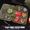 LIVANS Patch Booklet Organizer, Flip-Page Patch Book, Mini Display Patches Panel Board with Removable Ring Binders, for Morale Patches, Badges, and Collections view 2