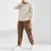 AJISAI Women's Joggers Pants with Pockets Drawstring Sweatpants for Running Workout Lounge Wear Brown XS view 3