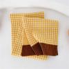 Cntqiang Winter Scarfs for Kids Knitted Plaid Scarves Thicken Warm Children Shawl Neckerchief 2Pcs (A) view 2
