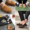 Vonair Mens Moccasin Slippers Indoor Outdoor Slip on Warm House Shoes Breathable Moccasins for Men 9 US Black view 2