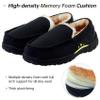 Vonair Mens Moccasin Slippers Indoor Outdoor Slip on Warm House Shoes Breathable Moccasins for Men 9 US Black view 4