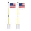 KINGTOP Golf Flagstick Mini, Practice Putting Green Flags for Yard, All 3 Feet, Golf Pin Flag Hole Cup Combo Kit, Fiberglass Portable 2-Section Design view 1