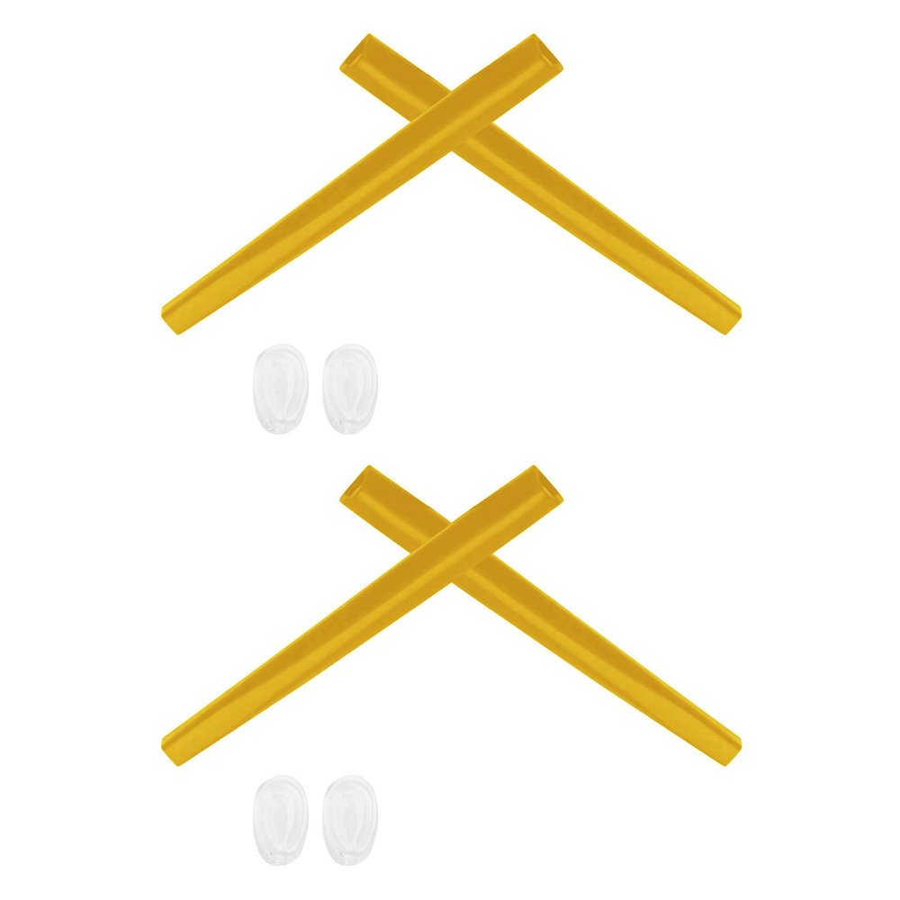 2 Pair Yellow Replacement Earsocks & Nosepieces Kits for Oakley Deviation OO4061