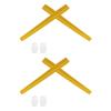 2 Pair Yellow Replacement Earsocks & Nosepieces Kits for Oakley Deviation OO4061 view 1