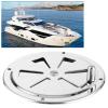 Akozon Boat Vent Cover 4in Round Butterfly Air Vent Gill Plate 304 Stainless Steel Outlet Plate with Side Knob for Marine Boats view 4
