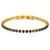 PROSTEEL Womens Crystal Bracelet 3mm Stone Cubic Zirconia Black Tennis Bracelets Women 7.5 Inch view 1