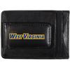 Siskiyou Sports NCAA West Virginia Mountaineers Unisex Leather Cash & Cardholder & Money Clip, Black, One Size view 2