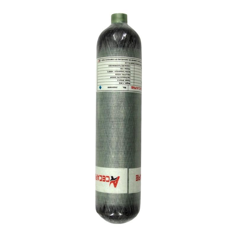 Acecare HPA Paintball Tank 2L/4350Psi Carbon Fiber Tank PCP Charging System CE Approved (2L Slim)