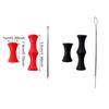 Honbay 4 Sets Bowstring Finger Savers Finger Guards Archery Bowstring Finger Protector for Hunting or Bowfishing view 2