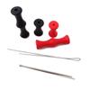 Honbay 4 Sets Bowstring Finger Savers Finger Guards Archery Bowstring Finger Protector for Hunting or Bowfishing view 3