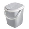 BranQ - Home essential BranQ Unisex Adult Mobile Camping Toilet 22 litres with 40 Organic Toilet Bags, Plastic, Maximum Load 120 kg, Light Grey, 22 L, NA view 3