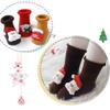 Angelastore Baby Christmas Socks Kids Sock Cute Lovely Boy Girls Cotton Red Gift Sock Autumn Winter Socks (4, 12cm_9-16 Month) view 3