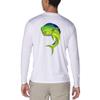 Men's UPF50+ Long Sleeve UV Sun Protection Shirts Quick Dry Outdoor Shirt for Fishing (Mahi Mahi, XXX-Large) view 1