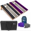 Tailgating Pros Lightweight Striped Cornhole Board Set- Includes 4'x2' Regulation Boards, Bean Bags, and Carrying Cases view 1