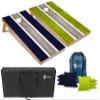 Tailgating Pros Lightweight Striped Cornhole Board Set- Includes 4'x2' Regulation Boards, Bean Bags, and Carrying Cases view 1