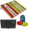 Tailgating Pros Lightweight Striped Cornhole Board Set- Includes 4'x2' Regulation Boards, Bean Bags, and Carrying Cases view 1