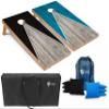 Tailgating Pros Lightweight Pyramid Design Cornhole Board Set w/Bean Bags and Carrying Case - 4'x2' Regulation Cornhole Game view 1