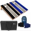 Tailgating Pros Lightweight Striped Cornhole Board Set- Includes 4'x2' Regulation Boards, Bean Bags, and Carrying Cases view 1