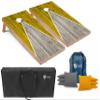 Tailgating Pros Lightweight Pyramid Design Cornhole Board Set w/Bean Bags and Carrying Case - 4'x2' Regulation Cornhole Game view 1
