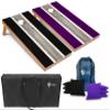 Tailgating Pros Lightweight Striped Cornhole Board Set- Includes 4'x2' Regulation Boards, Bean Bags, and Carrying Cases view 1