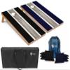Tailgating Pros Lightweight Striped Cornhole Board Set- Includes 4'x2' Regulation Boards, Bean Bags, and Carrying Cases view 1