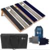 Tailgating Pros Lightweight Striped Cornhole Board Set- Includes 4'x2' Regulation Boards, Bean Bags, and Carrying Cases view 1