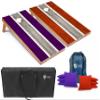 Tailgating Pros Lightweight Striped Cornhole Board Set- Includes 4'x2' Regulation Boards, Bean Bags, and Carrying Cases view 1