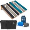 Tailgating Pros Lightweight Striped Cornhole Board Set- Includes 4'x2' Regulation Boards, Bean Bags, and Carrying Cases view 1