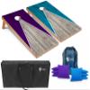 Tailgating Pros Lightweight Pyramid Design Cornhole Board Set w/Bean Bags and Carrying Case - 4'x2' Regulation Cornhole Game view 1