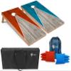 Tailgating Pros Lightweight Pyramid Design Cornhole Board Set w/Bean Bags and Carrying Case - 4'x2' Regulation Cornhole Game view 1