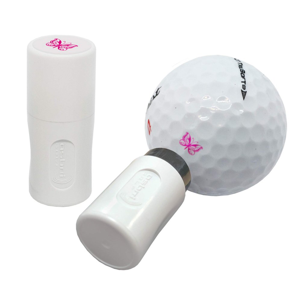 Asbri Golf Pink Butterfly Golf Ball Stamper