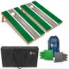Tailgating Pros Lightweight Striped Cornhole Board Set- Includes 4'x2' Regulation Boards, Bean Bags, and Carrying Cases view 1