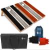 Tailgating Pros Lightweight Striped Cornhole Board Set- Includes 4'x2' Regulation Boards, Bean Bags, and Carrying Cases view 1